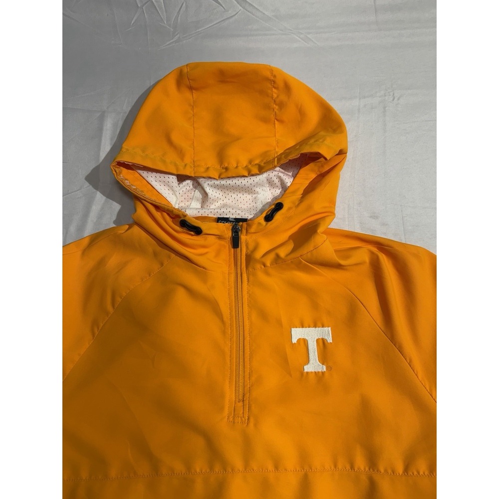 Tennessee Volunteers Colosseum Reloaded Anorak Half Zip Jacket Orange Gray SMALL - Picture 4 of 10